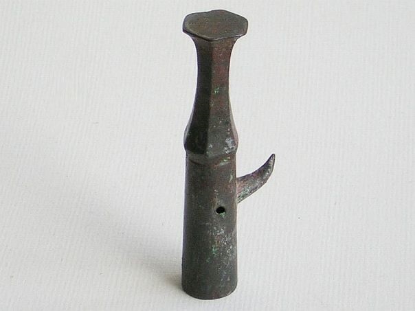Antique Chinese bronze parasol-rib end - (2684)